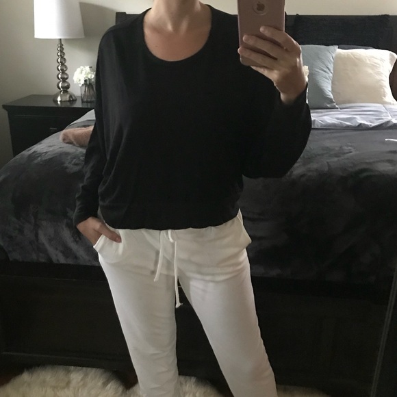 Lush Feeling Black Open Back Long Sleeve Top - Picture 5 of 8